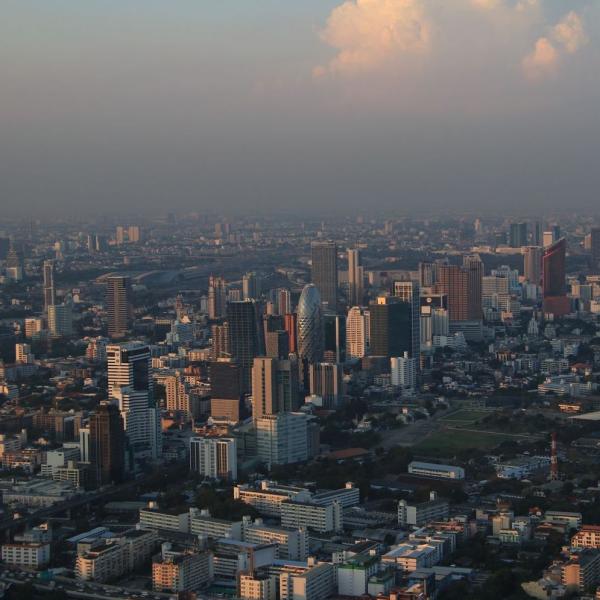 Вид со смотровой Baiyoke Sky hotel
